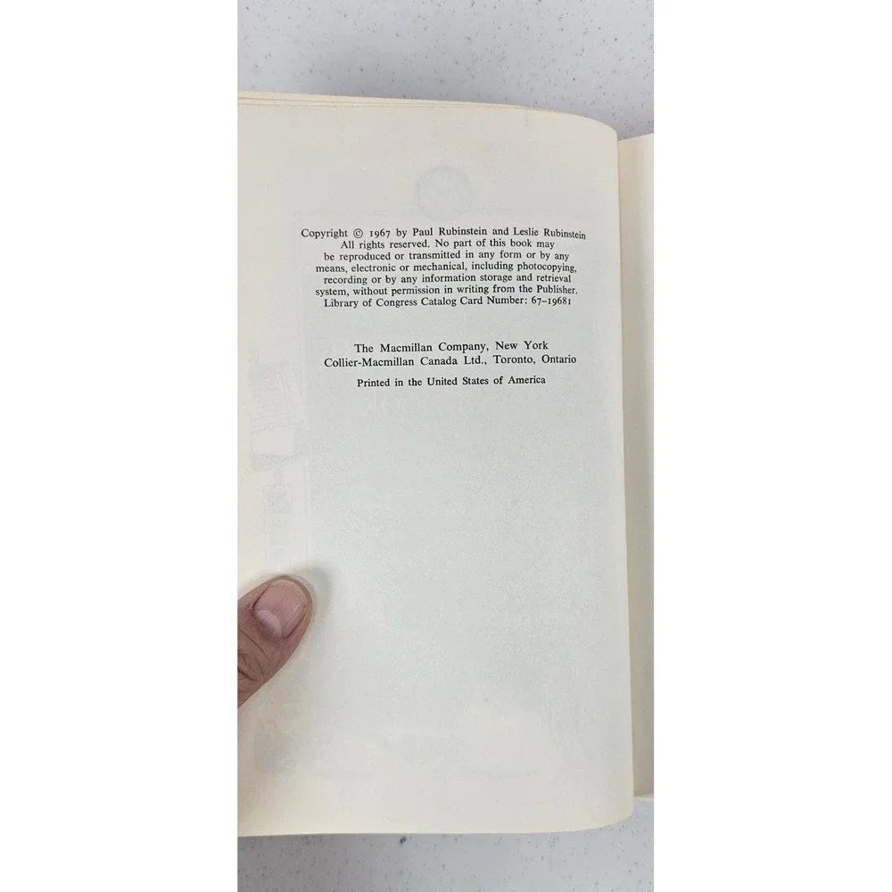 1967 Night Before Cookbook Rubinstein Vintage‎ HC Entertaining Recipes